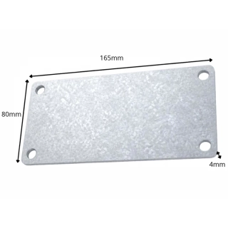 Blacha montażowa 165x80x4mm OCYNK